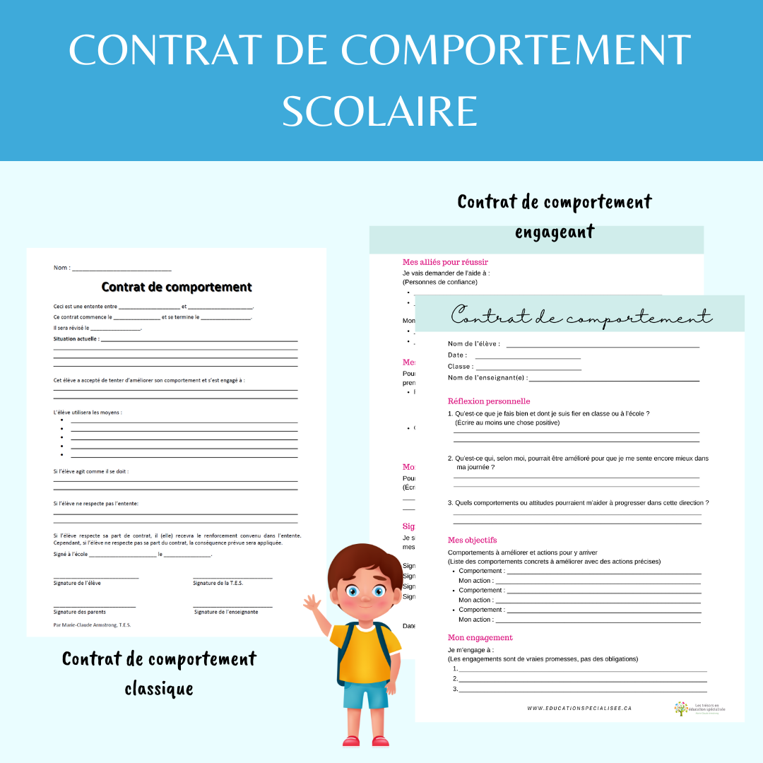 Contrat de comportement Les trésors en éducation spécialisée — free download